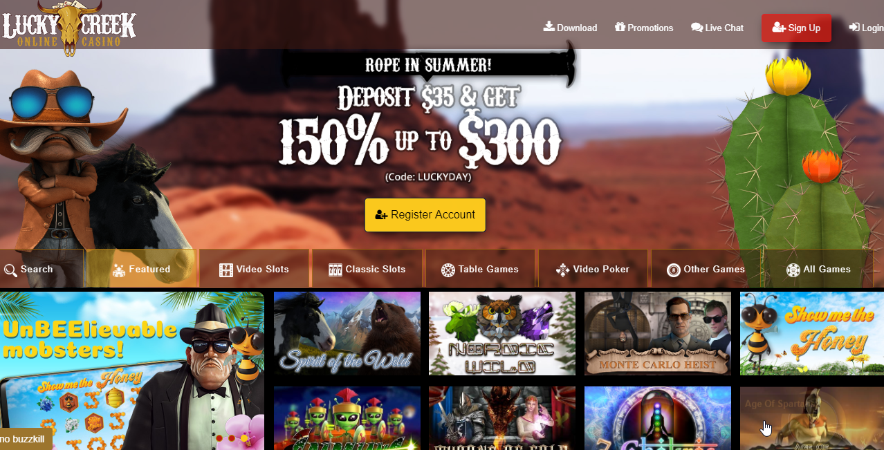 lucky creek casino 100 free spins 2022