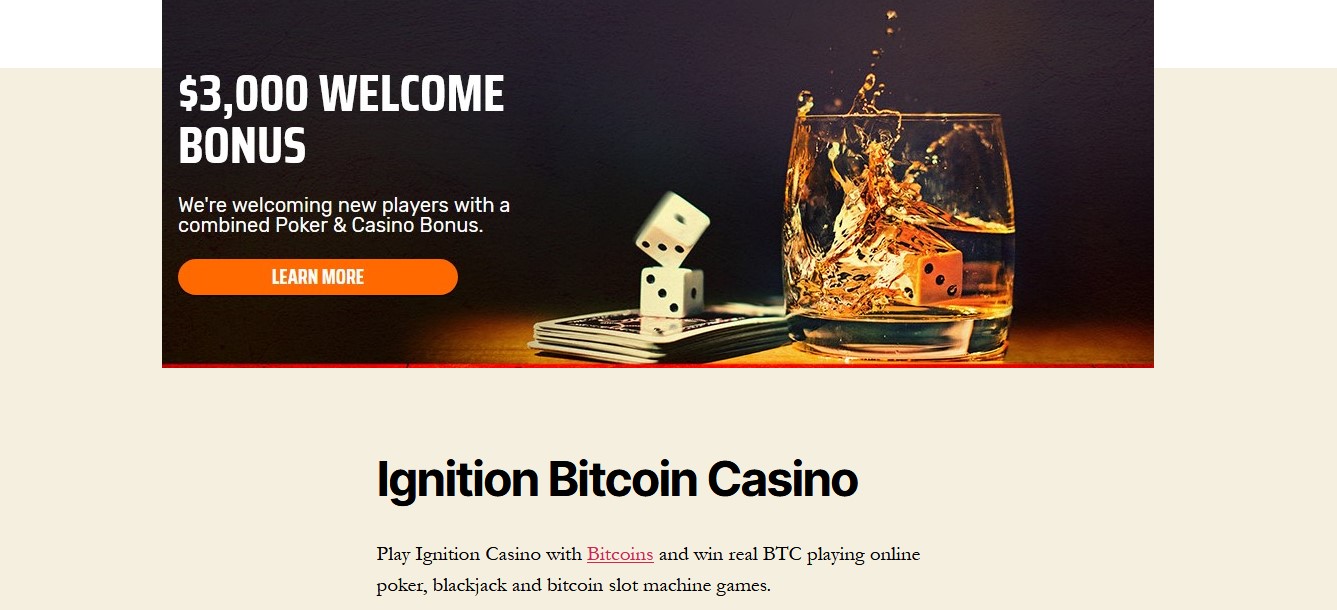 ignition casino deposit bitcoin